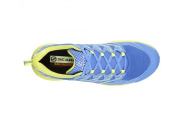 Image of Scarpa Neutron 2 Trail Running Shoes - Mens, Grecian Blue/Spring Green, Medium, 40, 33036/350-GbluSgrn-40