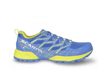 Image of Scarpa Neutron 2 Trail Running Shoes - Mens, Grecian Blue/Spring Green, Medium, 40, 33036/350-GbluSgrn-40