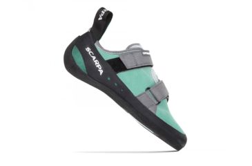Image of Scarpa Origin Climbing Shoes - Womens, Green Blue/Smoke, Medium, 37, 70025/002-GbluSmk-37