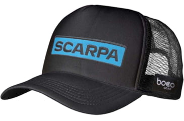 Image of Scarpa Patch Trucker Hat, Black, One Size, SGEAR.PATCHTRUCK22-Blk-OS