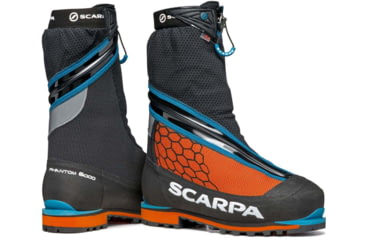 Image of Scarpa Phantom 6000 Mountaineering Boots, Black/Orange, 42, 87408/500-BlkOrg-42