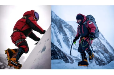 Image of Scarpa Phantom 8000 Mountaineering Boots, Black/Bright Orange, 41, 87401/500-BlkBorg-41
