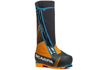 Image of Scarpa Phantom 8000 Mountaineering Boots, Black/Bright Orange, 41, 87401/500-BlkBorg-41