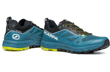 Image of Scarpa Rapid Trail Running Shoes - Mens, Blue/Acid Lime, 44.5, 72701/350-BluAlim-44.5