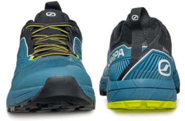 Image of Scarpa Rapid Trail Running Shoes - Mens, Blue/Acid Lime, 44.5, 72701/350-BluAlim-44.5