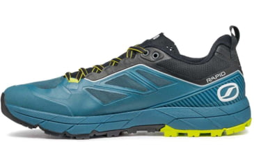 Image of Scarpa Rapid Trail Running Shoes - Mens, Blue/Acid Lime, 44.5, 72701/350-BluAlim-44.5