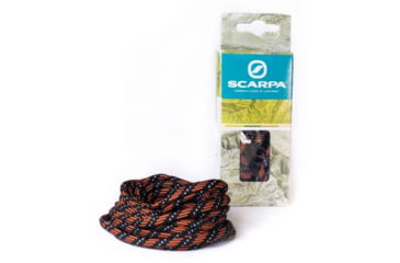Image of Scarpa Replacement Shoe Laces - Backpacking, Black/Orange/Acid Green, 150, MF.L965/1255-150