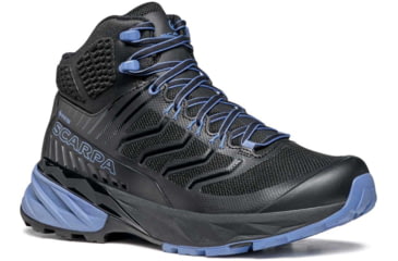 Image of Scarpa Rush Mid GTX Hiking Shoes - Womens, Black/Provence, 39.5, 63130/202-BlkProv-39.5