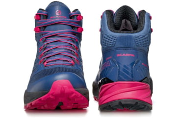 Image of Scarpa Rush Mid GTX Hiking Shoes - Womens, Blue/Fuxia, 39.5, 63130/202-BluFux-39.5