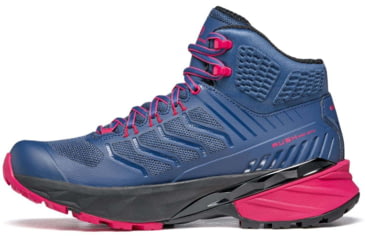 Image of Scarpa Rush Mid GTX Hiking Shoes - Womens, Blue/Fuxia, 39.5, 63130/202-BluFux-39.5