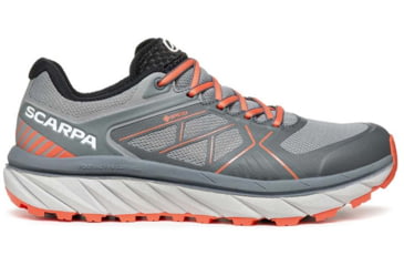 Image of Scarpa Spin Infinity GTX Trailrunning Shoes - Women, Gray/Coral Red, 39, 33074/202-GryCred-39