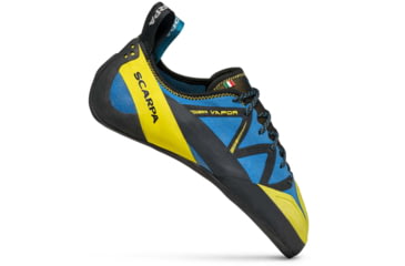 Image of Scarpa Vapor Climbing Shoes - Mens, Blue/Yellow, 43.5, 70061/001-BluYel-43.5