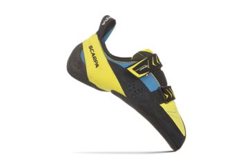 Image of Scarpa Vapor V Climbing Shoes - Men's, Ocean/Yellow, Medium, 37.5, 70040/001-OcnYel-37.5