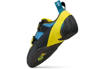 Image of Scarpa Vapor V Climbing Shoes - Mens, Ocean/Yellow, 42.5, 70040/001-OcnYel-42.5