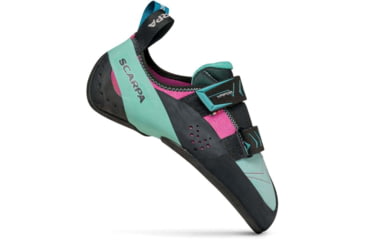 Image of Scarpa Scarpa Vapor V Climbing Shoes - Women's, Dahlia/Aqua, 38, 70040/002-DalAqua-38