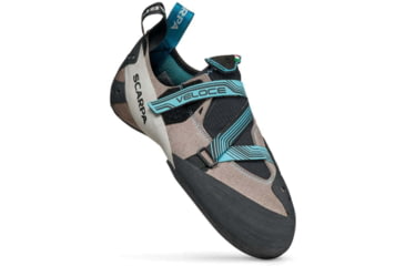 Image of Scarpa Veloce Climbing Shoes - Womens, Light Grey/Maldive, 40.5, 70065/002-LtgryMal-40.5