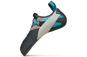 Image of Scarpa Veloce Climbing Shoes - Womens, Light Grey/Maldive, 40.5, 70065/002-LtgryMal-40.5