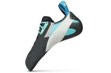 Image of Scarpa Veloce L Climbing Shoes - Womens, Light Grey/Maldive, 36, 70079/002-LtgryMal-36