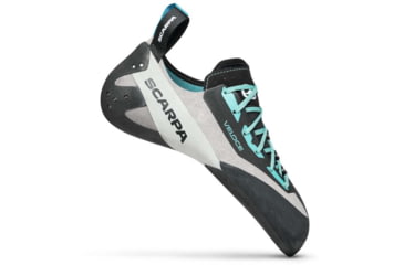 Image of Scarpa Veloce L Climbing Shoes - Womens, Light Grey/Maldive, 36, 70079/002-LtgryMal-36