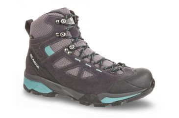Image of Scarpa ZG Lite GTX Shoes - Womens, Dark Grey/Lagoon, Medium, 39, 67080/202-DgryLag-39