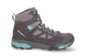 Image of Scarpa ZG Lite GTX Shoes - Womens, Dark Grey/Lagoon, Medium, 39, 67080/202-DgryLag-39
