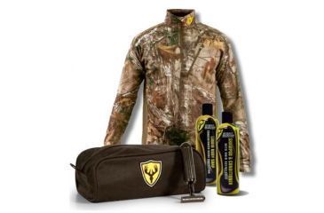 Image of ScentBlocker Mens Performance 1/4 Zip Sweatshirt w/Micro Travel Bag,Realtree Xtra,Large 1/4 ZIP XT LG