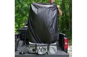 Image of Scentcrusher Halo Series Covert Closet w/ Roller Bag &amp; Halo Generator, Grey, SC59359