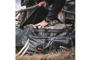 Image of Scentcrusher Halo Series Ozone Roller Bag w/ 10in Insulated External Pocket, Grey, SC59355