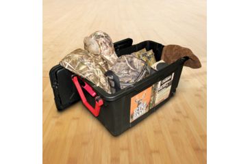 Image of Scentcrusher Wheeled Ozone Odor Eliminating Hard Tote, Black/Red, 40 Gal., 59112-40T