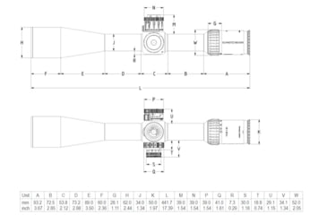 Image of Schmidt &amp; Bender 10-60x56 US Rifle Scope, 34 mm Tube, First Focal Plane, M1FL Reticle, 1cm ccw DT II+ MTC LT / ST II ZC LT, Black, 160-911-60F-Q1-I5