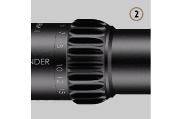 Image of Schmidt &amp; Bender 5-25x56 PM II Rifle Scope, 34 mm Tube, First Focal Plane, GR2ID Reticle, 1cm ccw DT / ST, Black, 689-911-422-90-68
