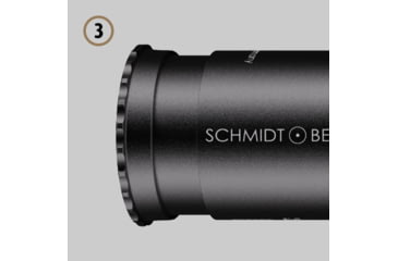 Image of Schmidt &amp; Bender 5-25x56 PM II Rifle Scope, 34 mm Tube, First Focal Plane, GR2ID Reticle, 1cm ccw DT / ST, Black, 689-911-422-90-68