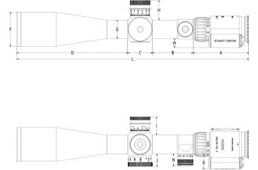 Image of Schmidt Bender 5-25x56mm LRR-MIL Illuminated Rifle Scope DT LOCKING Reticle, 34mm Tube, Black, 677-911-41C-B2-A8