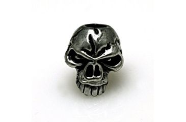 Image of Schmuckatelli CO Emerson Skull Bead, Pewter, SUEP