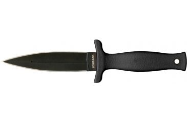 Image of Schrade Double Edge Boot Knife, 9 in, BLK Handle/Plain, Leather, SCHF19L