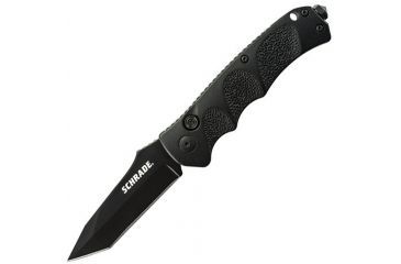 Image of Schrade Extreme Survival, 4 3/8in., Standard edge tanto blade, Textured black T-6061 aluminum handle SCH60BT