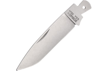 Image of Schrade Folding Knife Blade 55UH Knives - Replacement Blades, 3 3/8in Overall, 2 1/2in Unsharpened, Unpolished Schrade + SS Drop Point, S467