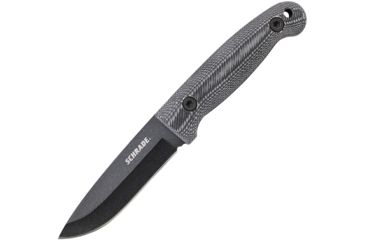 Image of Schrade Frontier With Ferro Rod Fixed Blade Knife, 4.5in, 1095 Carbon Steel, Standard Edge, Drop Point, Black Micarta Handle SCHF56LM, EDEMO1