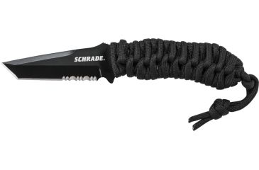 Image of Full Tang Fixed Blade Neck Knife, Black / Silver, Medium