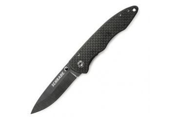 Image of Schrade SCH401, Carbon Fiber Handle, 2.70 in. Ceramic Blade, Plain, SCH401