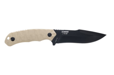 Image of Schrade I-BEAM Fixed Blade Knife, 5in, AUS-8 Steel, Black Blade, FDE G10 Handle, 1185977