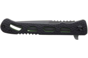 Image of Schrade Inert CLR Folding Knife, 3.5in, AUS-10 Steel, Drop Point Blade, Black Aluminum Handle, 1159303