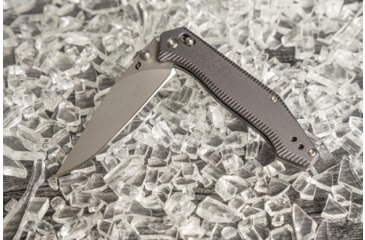 Image of Schrade Turnkey Pivot Lock Folding Knife, 3.4in, Stainless Steel Drop Point Blade, Black Aluminum Handle, 1215384