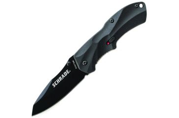 Image of Schrade SCHA7 Mini MAGIC, BLK Alum. Handle, BLK Plain, SCHA7SMB