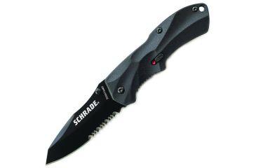 Image of Schrade SCHA7 Mini MAGIC, BLK Alum. Handle, BLK ComboEdge, SCHA7SMBS