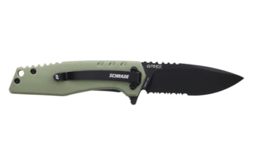Image of Schrade Outback Folding Knife, AUS-10 Drop Point Blade, Aluminum Handle, 1159312