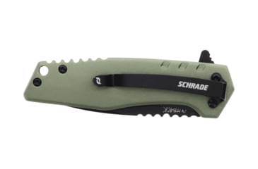 Image of Schrade Outback Folding Knife, AUS-10 Drop Point Blade, Aluminum Handle, 1159312