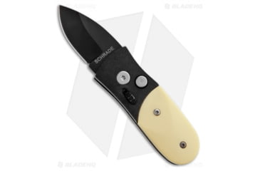 Image of Schrade Scaly California Issue Automatic Folding Knife, 1.75in, 440 Stainless Steel, Drop Point Blade, Delrin Yellow Handle, Black/Yellow, 4.875in, BHQ-11041