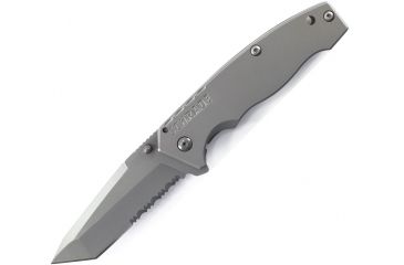 Image of Schrade SCH306, Stainless Handle, Tanto ComboEdge, SCH306TS