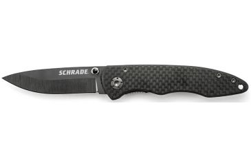 Image of Schrade SCH401, Carbon Fiber Handle, 2.70 in. Ceramic Blade, Plain, SCH401